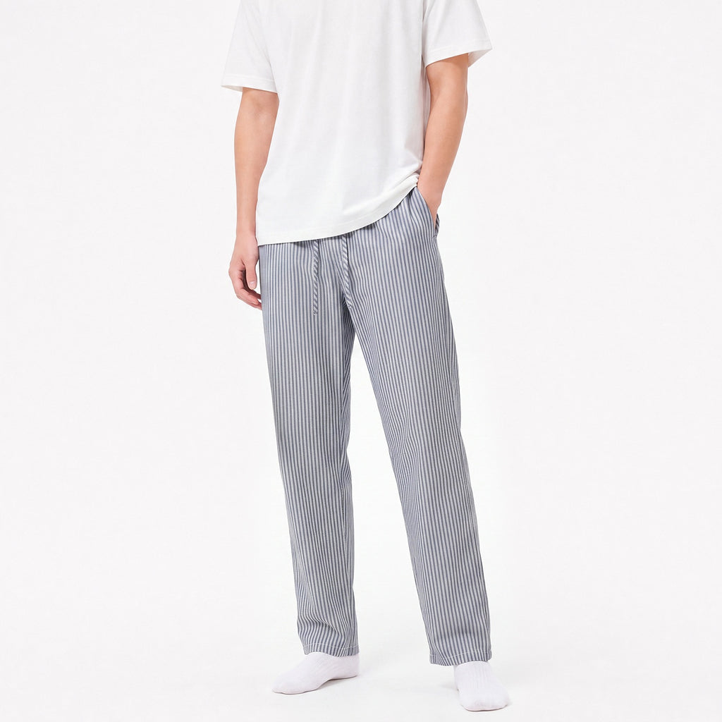 Striped Home Pants Suitable For Both Indoor And Outdoor Wear