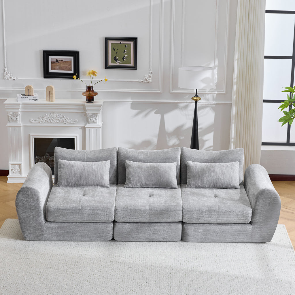 Modular Cloud Sofa, Convertible Folding Sofa Bed, Sectional Cushioned Sofa - Perfect For Living Room, Bedroom & Entertainment Space