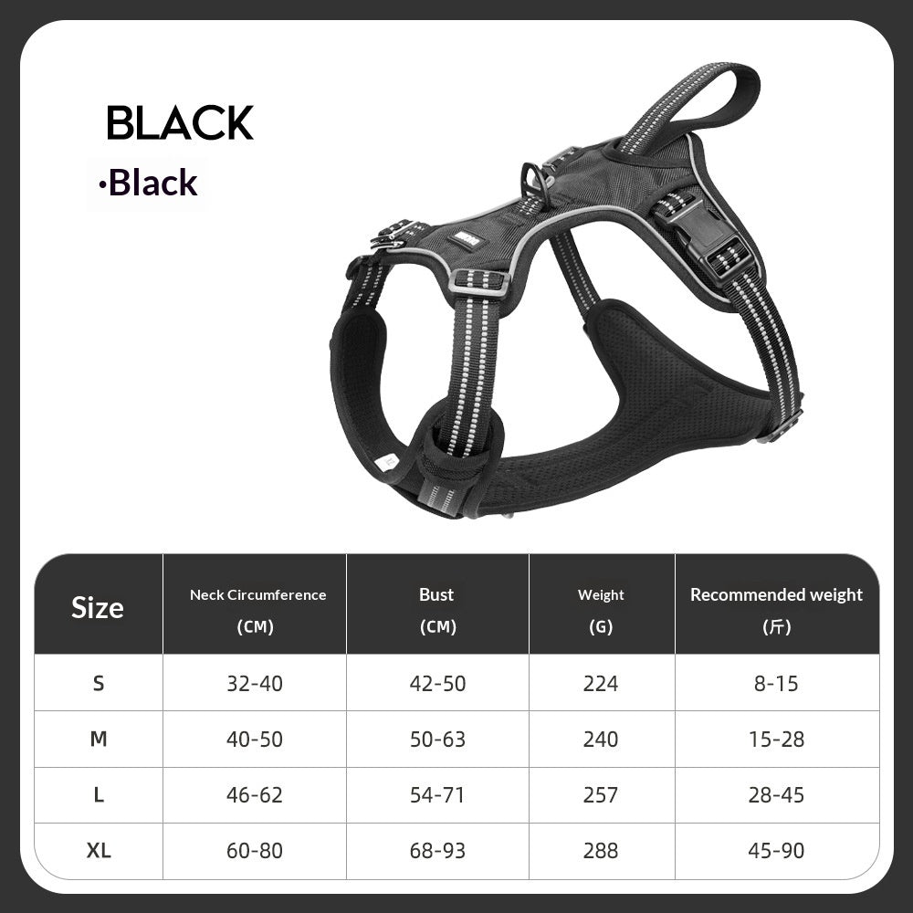 Lightweight Dual-Use Dog Harness For Car Traction
