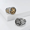 Fashionable Knotted Personality Vintage Templar Titanium Steel Ring