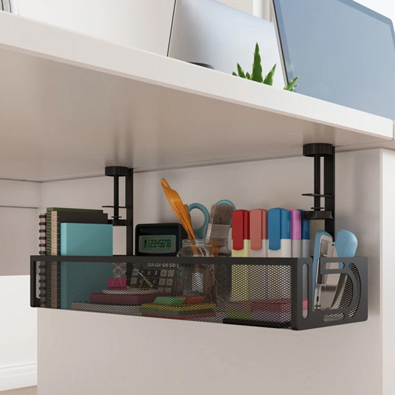 Under Desk Cable Management Tray Cord Holder Storage Office Home Table Tidy Rack
