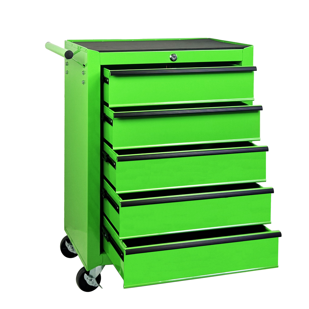 Excelo 5 Drawer Rolling Tool Chest, Steel Storage For Garage And Workshop