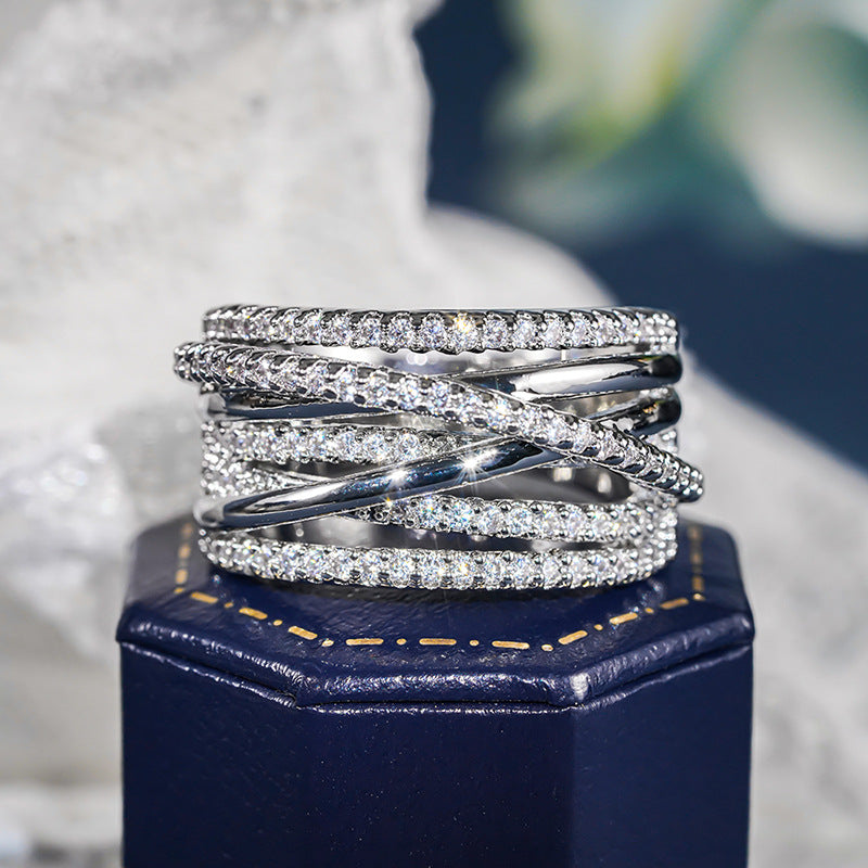 Multilayered Designer-Style Ring For Women