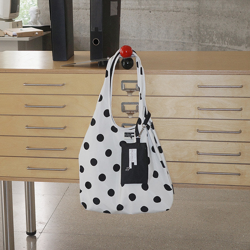 Punching Shoulder Bag Original Design Sense, Portable Large Capacity Polka Dot Handbag, Versatile Backpack Bag