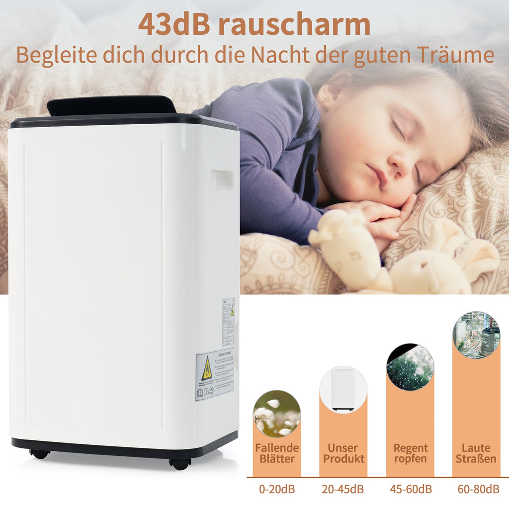 25L Day Dehumidifier For 3-in-1 Dehumidifier, Air Purifier, And Laundry Dryer  6L Water Tank, 24-Hour Timer, Mold And Moisture Resistant  LED Display