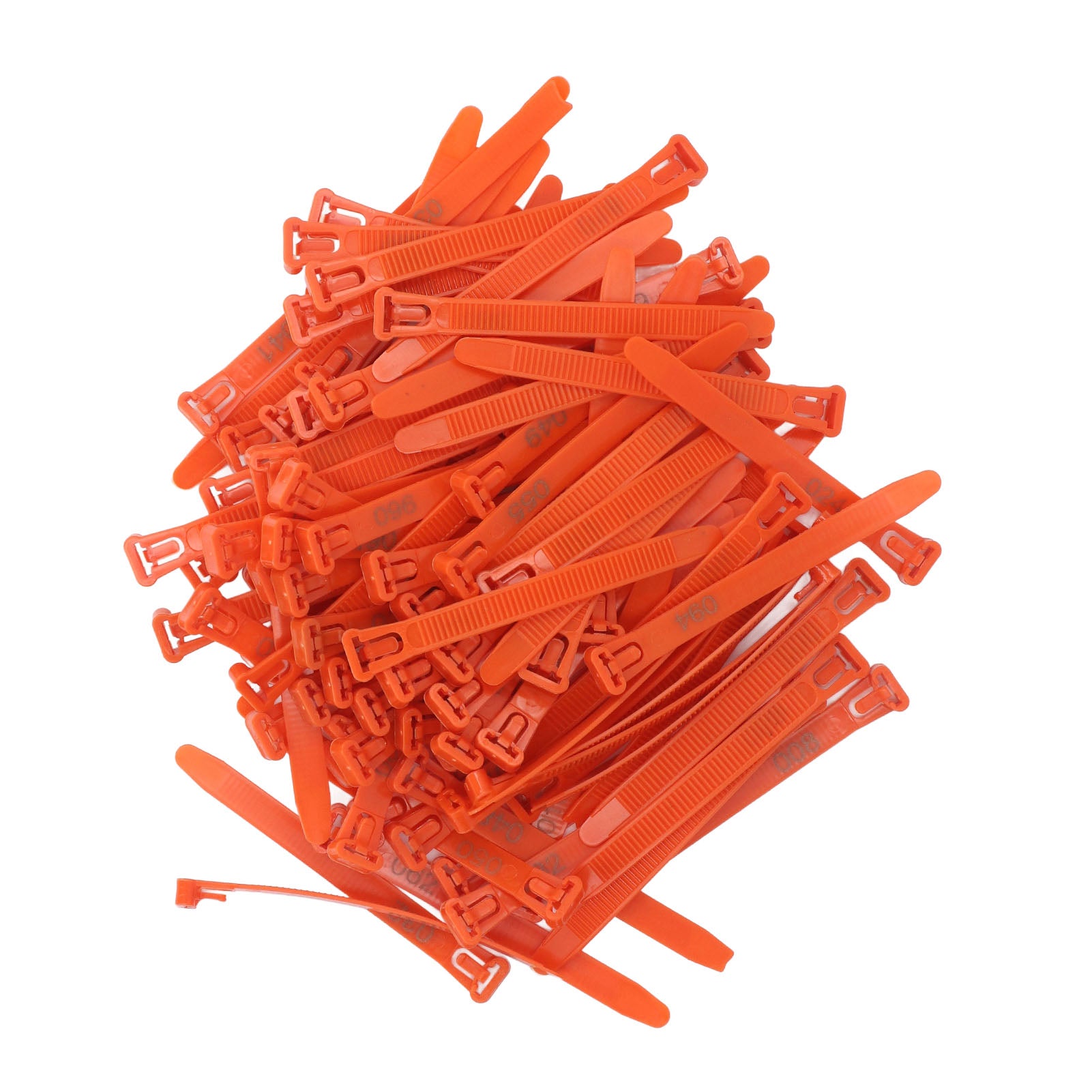 Chicken Leg Rings 1-100 Numbered Chicken Identification Leg Bands Tags Reusable For Ducks Chicks Chicken Pigeons Goose Orange