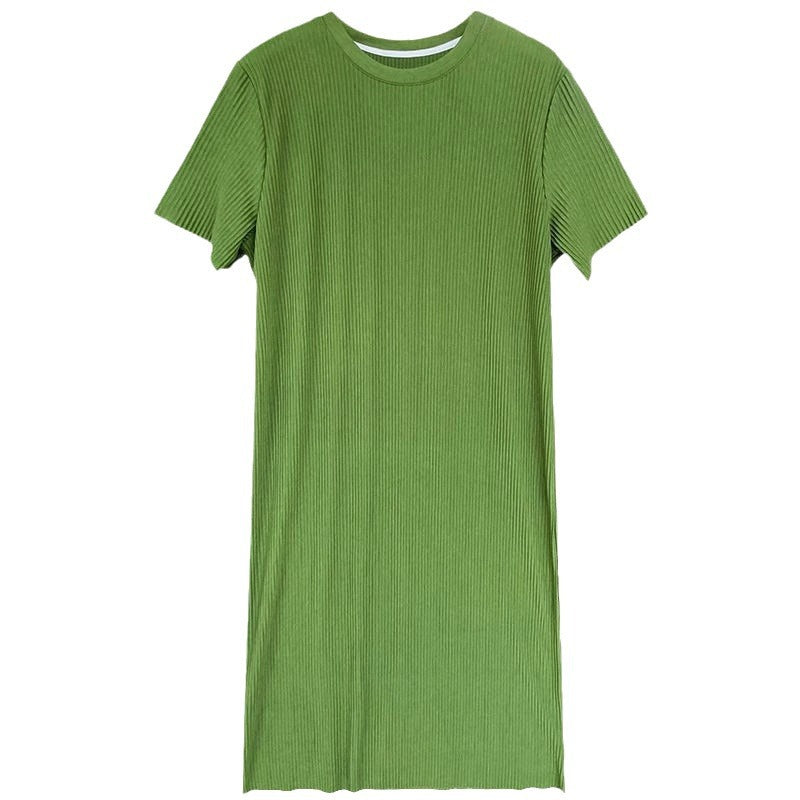 Plus-size Loose-fitting Casual Over-the-knee Straight Skirt