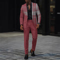 Mens New Autumn Slim-Fit Two-Piece Suit