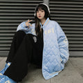 American Retro Love Embroidery Letter Corduroy Coat