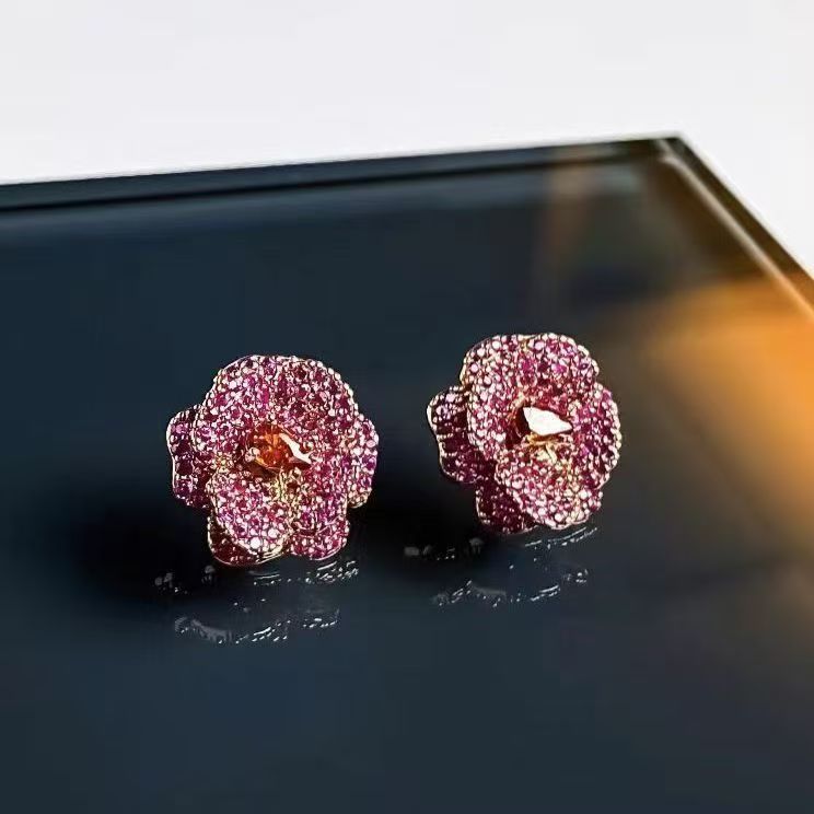 Original Niche  Cat & Dog Paradise Stud Earrings, Detachable Dark Sweet Cool Personality Ear Jewelry For Women