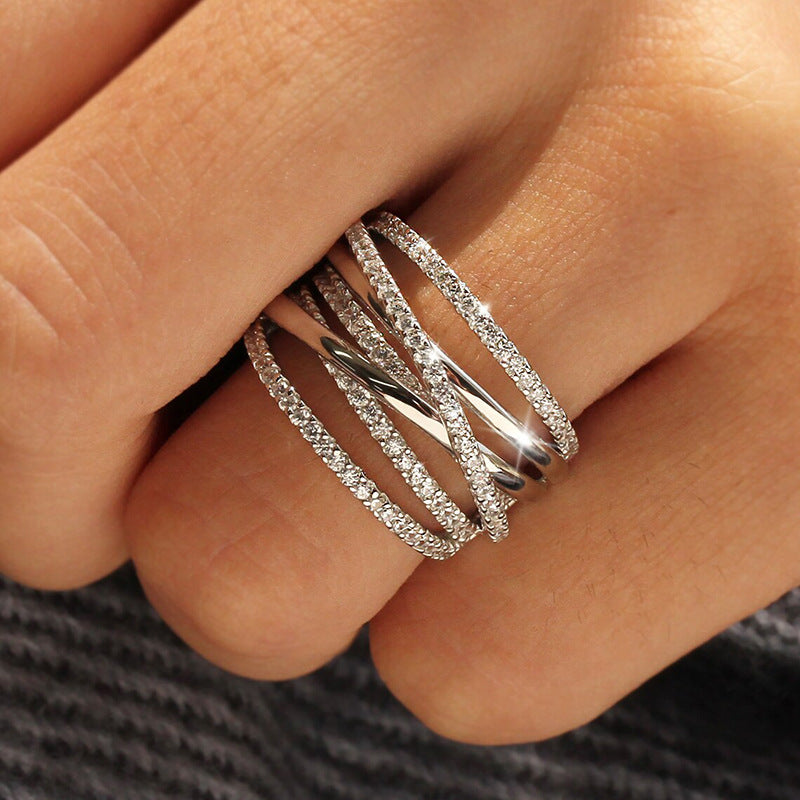 Multilayered Designer-Style Ring For Women