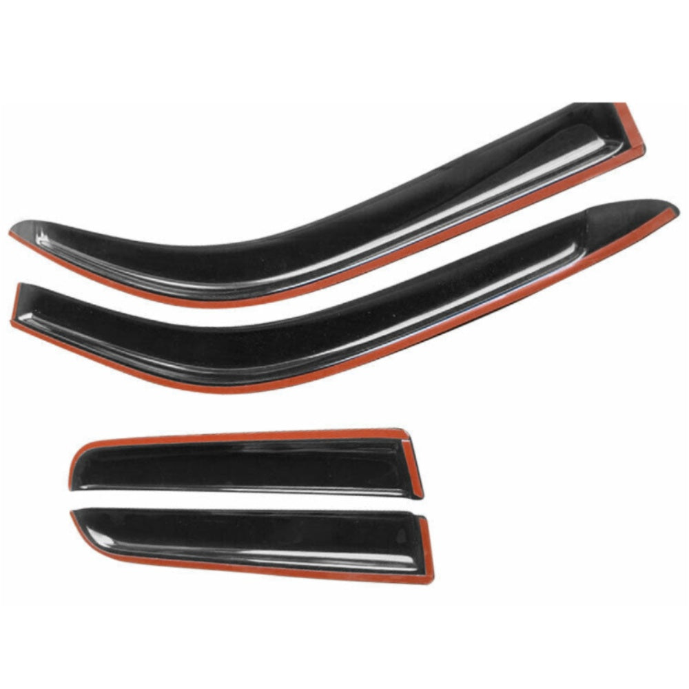 For 2004-12 Colorado 2004-12 Canyon Crew Cab Window Visors Rain Sun Guard 4Pc