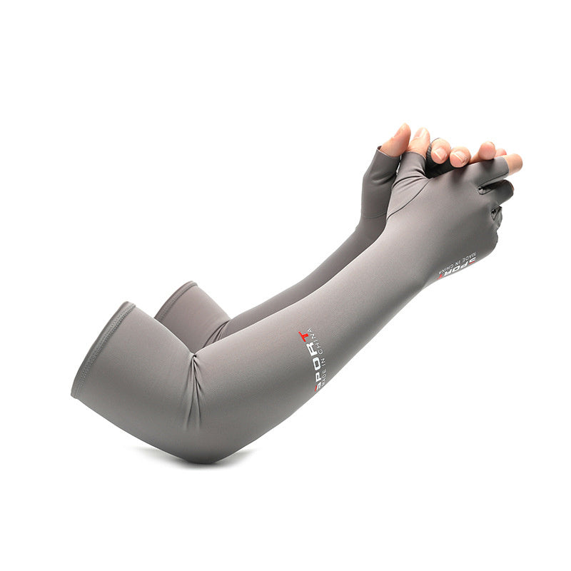 Icy Anti-ultraviolet Ice Silk Driving And Riding Sunscreen Gloves