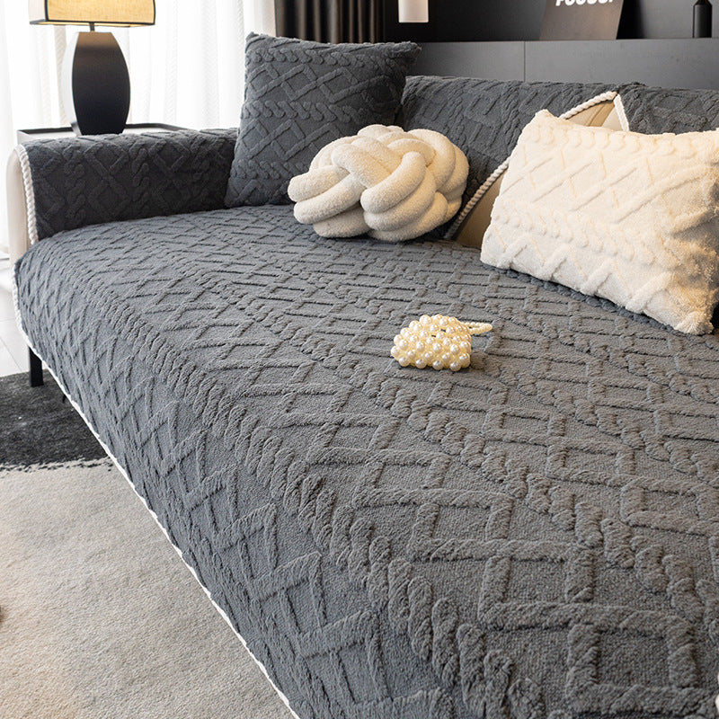 Solid-color Cotton Sofa Cushion For Home Use