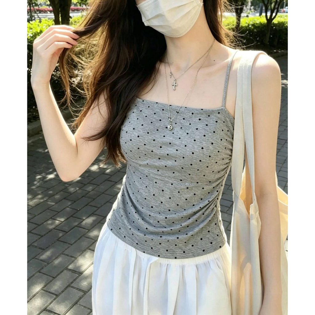 Polka-dot Camisole Womens Top