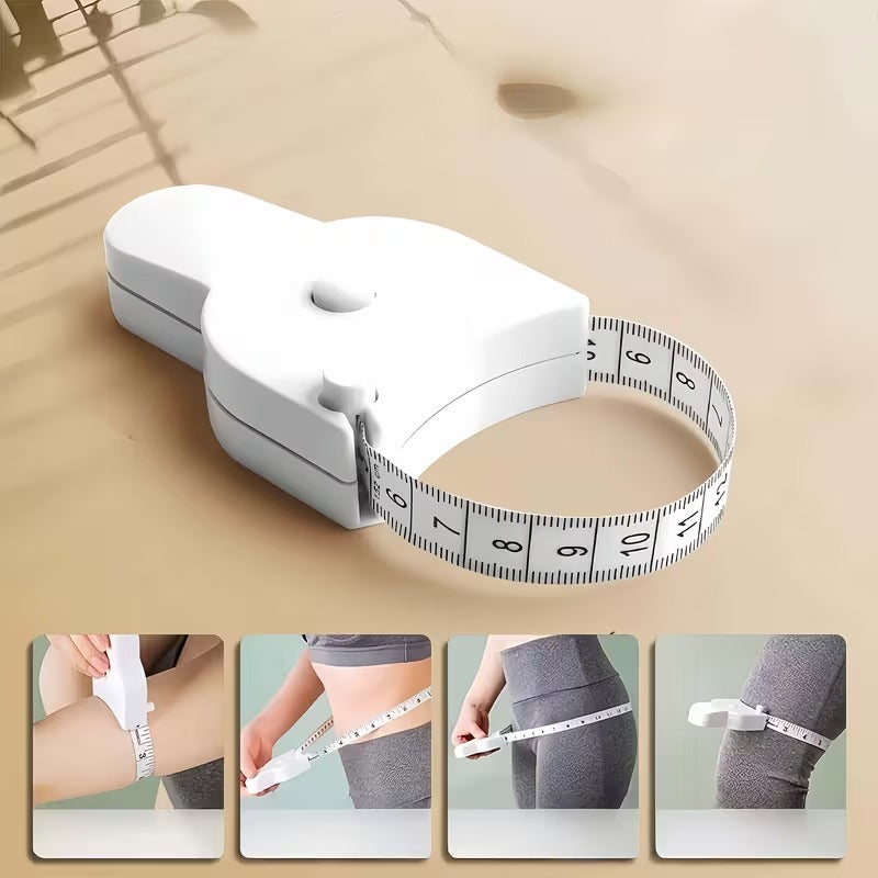 1 Automatic Y-shaped 3D Body Measurement Ruler, Soft Faux Leather Ruler With Locking Device And Ergonomic Grip, Portable Centimeter Unit, Suitable For Waist-body Measurement, Fitness, Tailoring