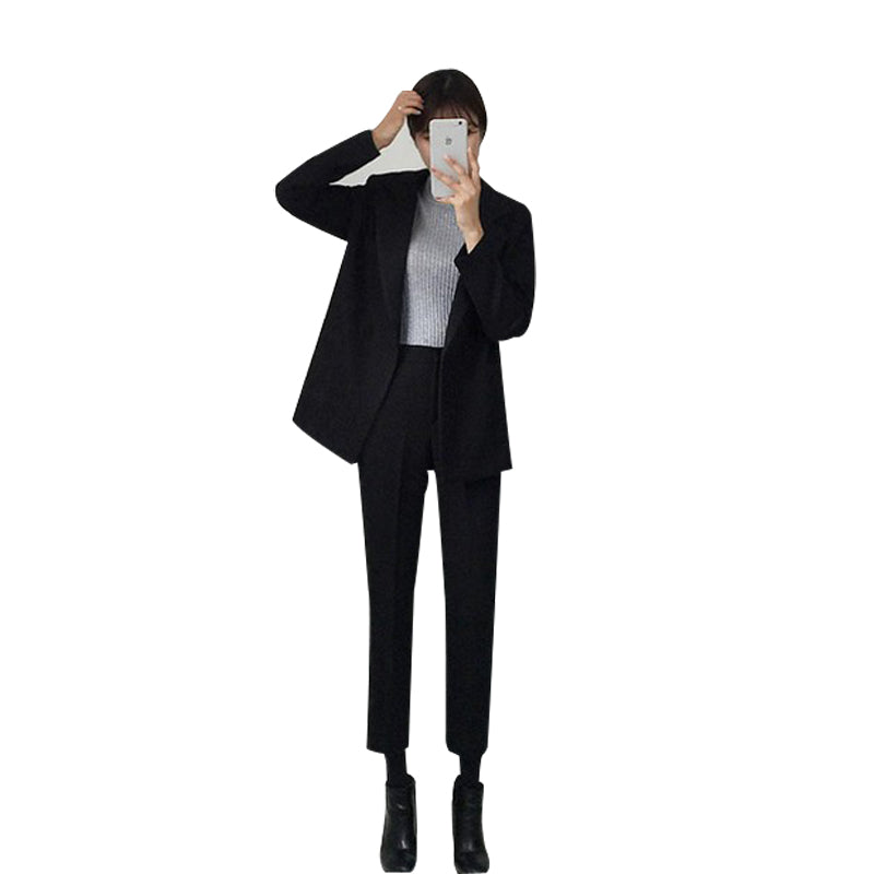 Loose suit two-piece suit for female student career interview
