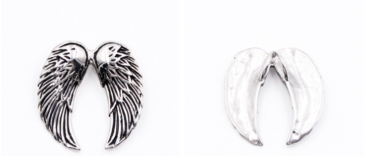 Vintage feather pendant
