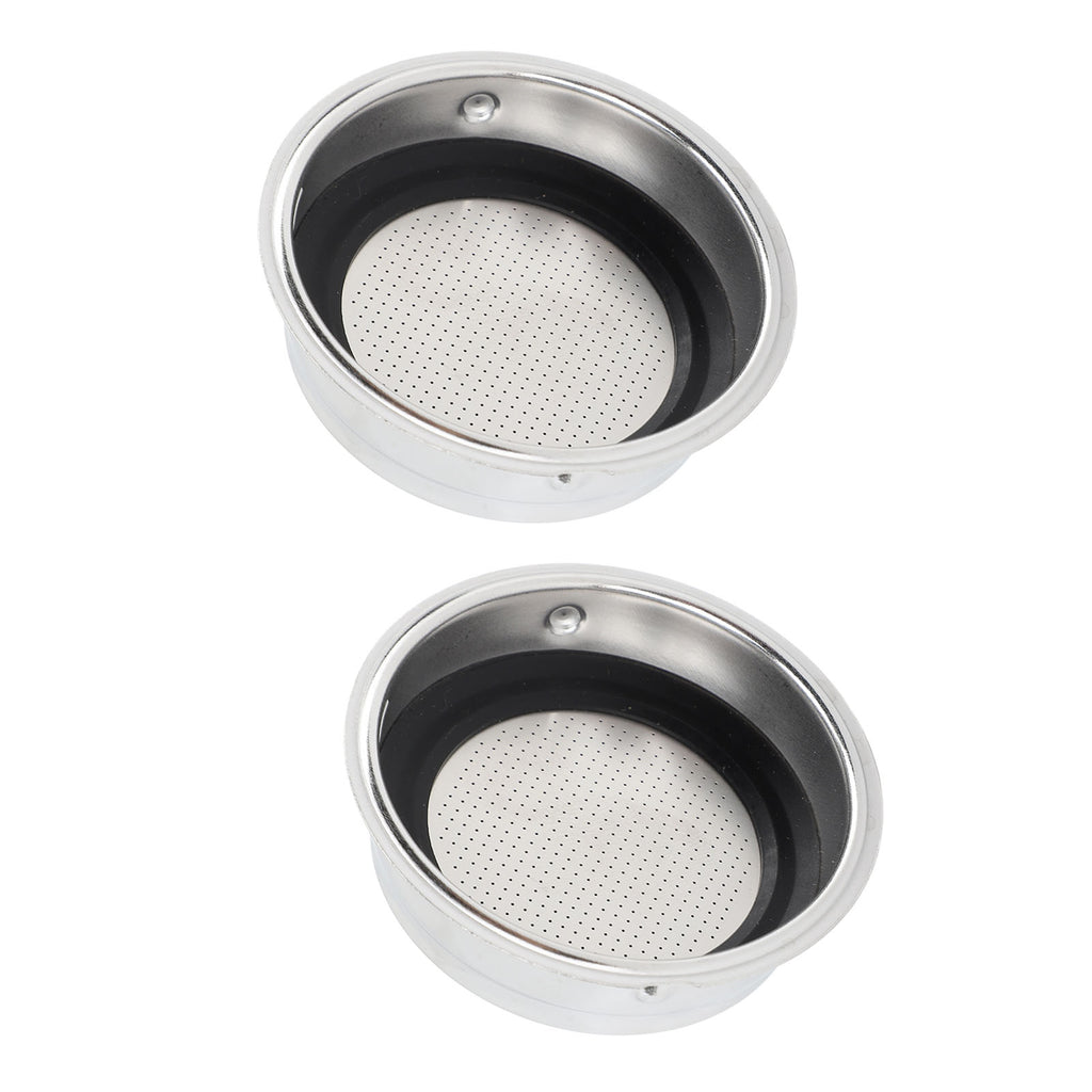 51mm Filter Basket Reusable Stainless Steel Portafilter Basket For Delonghi Semi Automatic Coffee Machine Single Cup