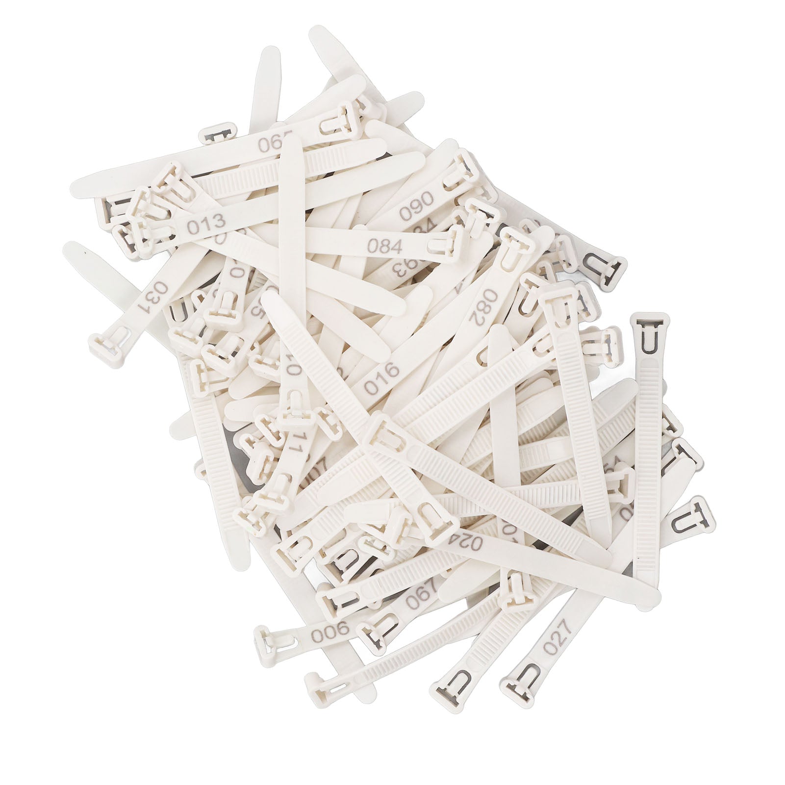 Chicken Leg Rings 1-100 Numbered Chicken Identification Leg Bands Tags Reusable For Ducks Chicks Chicken Pigeons Goose White