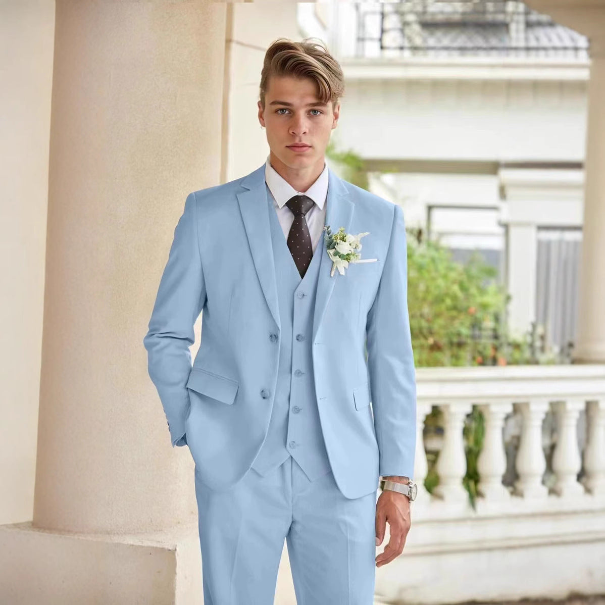 Mens Casual Best Man Two-Piece Suit