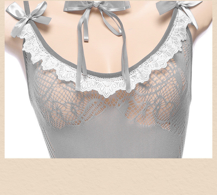 Women's Fashion Minimalist One-piece Net Suit