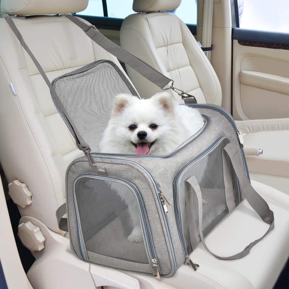 Cat Carriers Dog Carrier Pet Carrier For Small  Medium Cats Dogs Puppies, TSA Airline Approved Small Dog Carrier Soft Sided, Collapsible Waterproof Travel Puppy Carrier