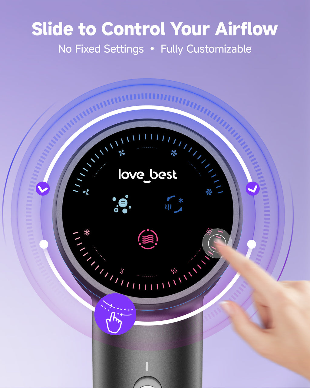 Hair Dryer, Professional Ionic Hair Dryer For Fast Drying, Low Noise And Quiet, Lightweight, 600 Mmillion Negative Lonic High-Speed Hair Blow Dryer Without Hair Damage For Women, Men, Travel, Salon