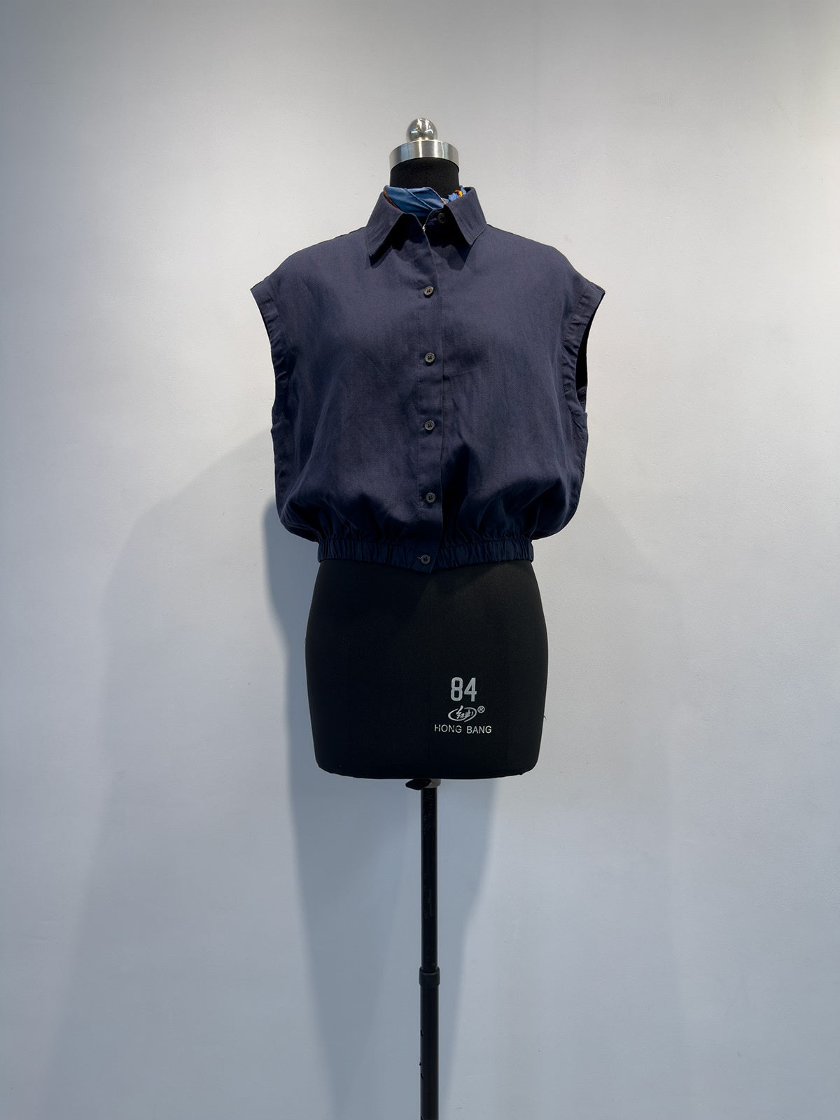 Womens Linen-blend Short-sleeve Breathable Shirt