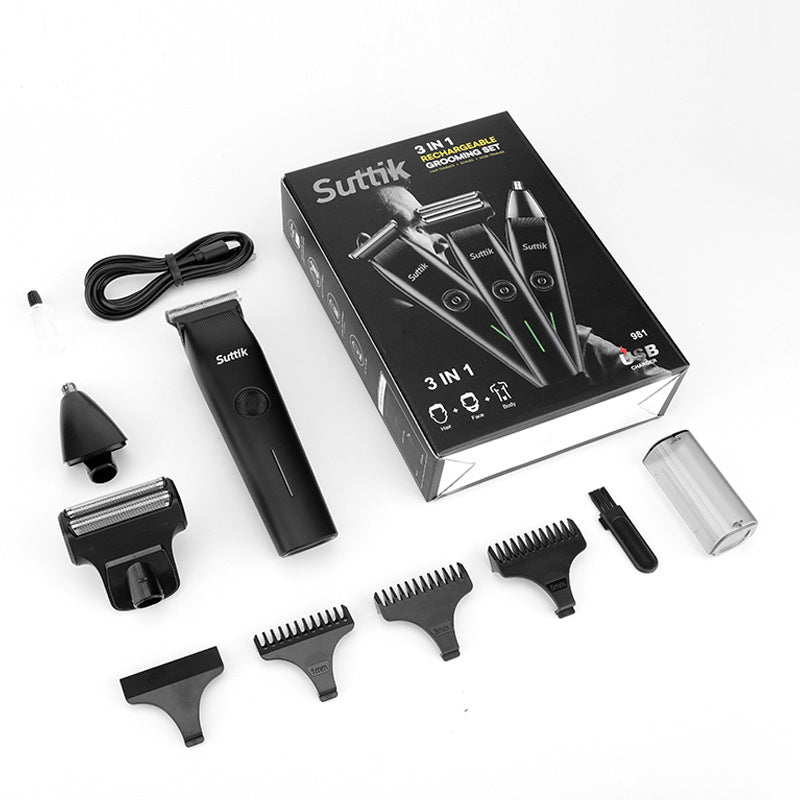 Men's 3-in-1 Multifunctional Electric Shaver Set