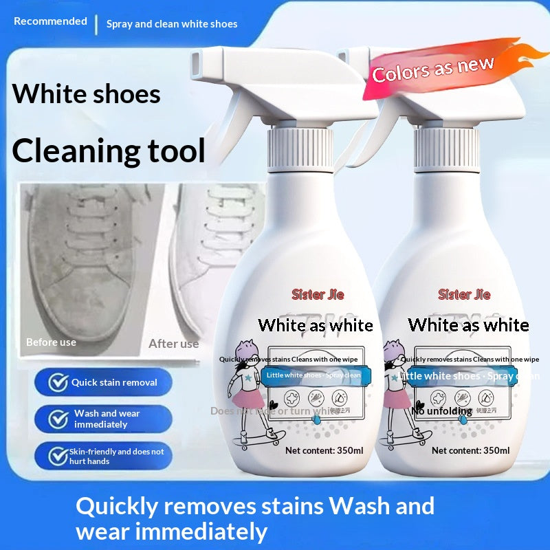 White Shoe Stain-removing No-rinse Foam Cleaner