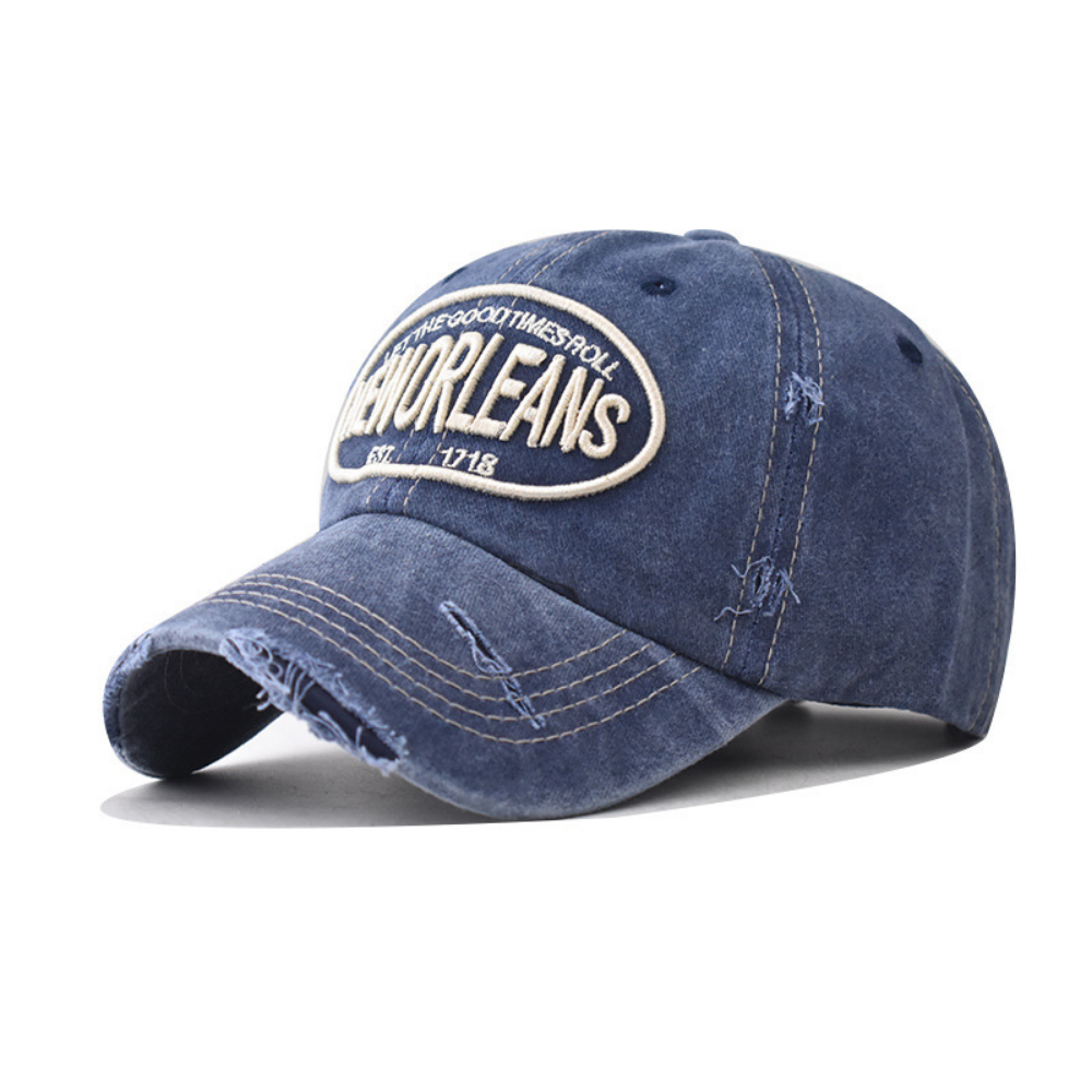 Men's And Women's Stretchy Frayed-edge Embroidered Letter Style Trendy Baseball Cap Suitable For Outdoor Travel, Daily Shopping Outfits.