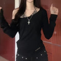 Pure Desire Style Long Sleeve Slim Leopard Print Sling Basic Bandage Dress Suit