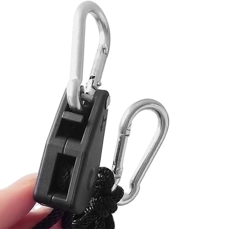 Cargo Binding Rope, 1-8 Inch 6-foot Long Heavy-duty Adjustable Rope Ratchet Cargo Binding Rope  150 Pound Load-bearing Capacity With Snap Ring Buckle Fixing Device.  Plastic Gear