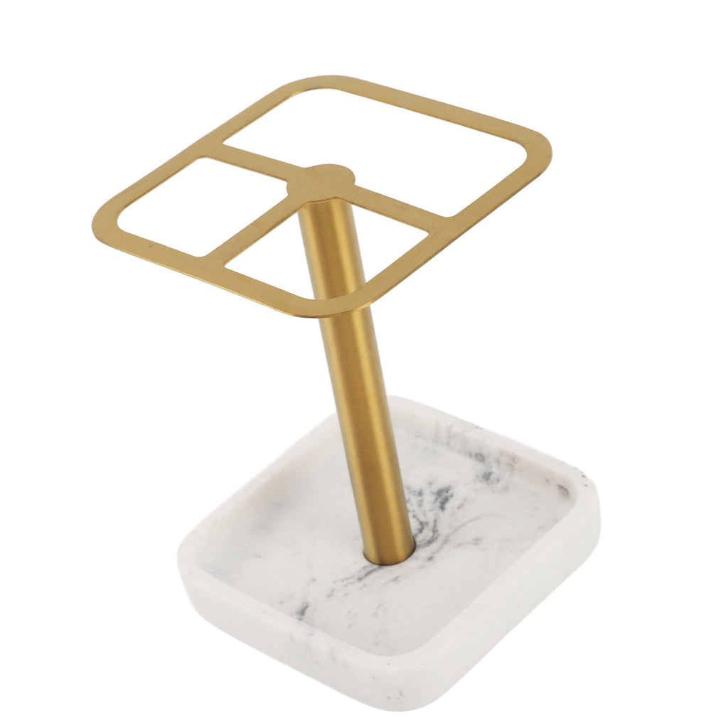 Toothbrush Holder Rustproof 304 Stainless Steel Toothpaste Storage Stand 3 Slots Space Saving Toothpaste Organizer For Bathroom Gold