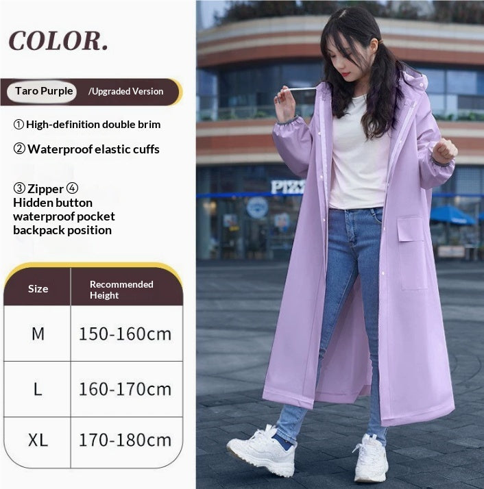 Heavy-Rainproof One-Piece Raincoat For Electric Bicycles