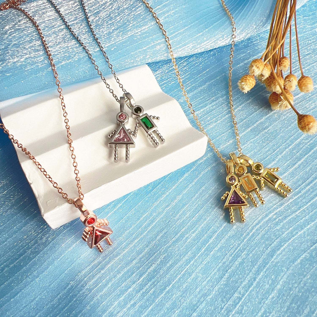 Personalized Necklace With Birthstone For December