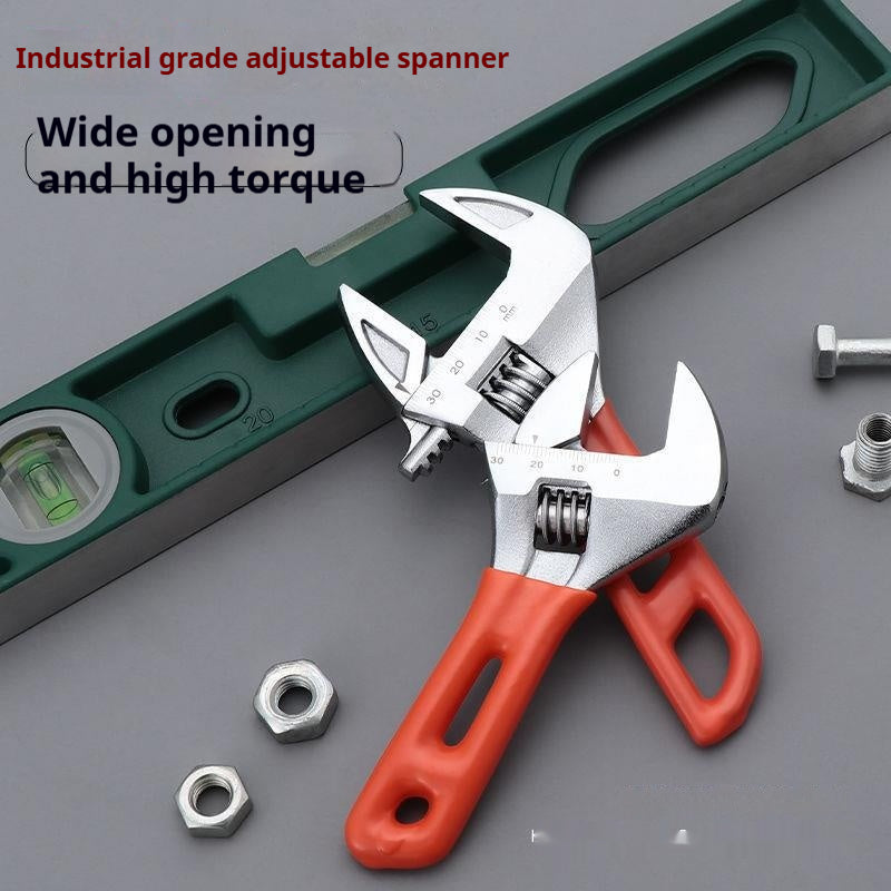 Multi Functional Portable Large Opening Short Handle Adjustable Wrench