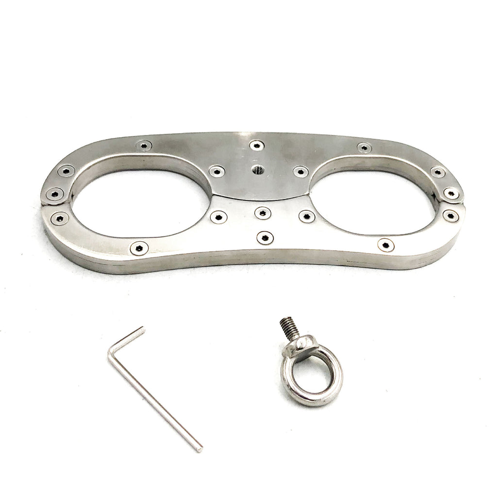 Stainless Steel Heavy Classical Fixed Handcuffs