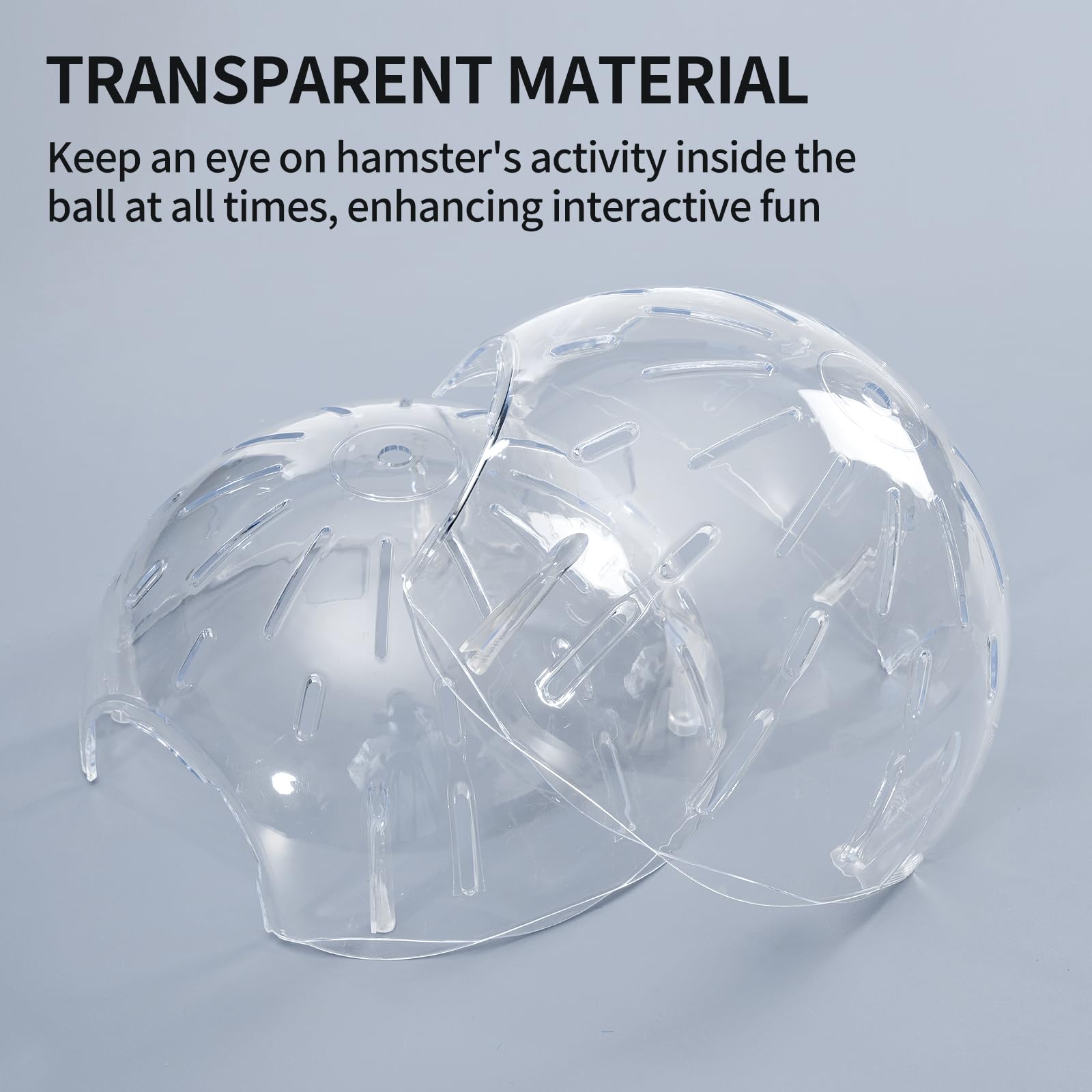 7.9 Inch Hamster Ball, Running Ball Toy, Transparent, Breathable, Reduce Stress, Promote Exercise Health, Easy To Clean, Hamster Accessory, For Syrian  Hamster, Gerbils, Mice, Small Pets