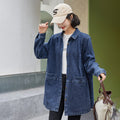 Casual Trench Coat Springautumn Mid-length Loose Fit Plus Size