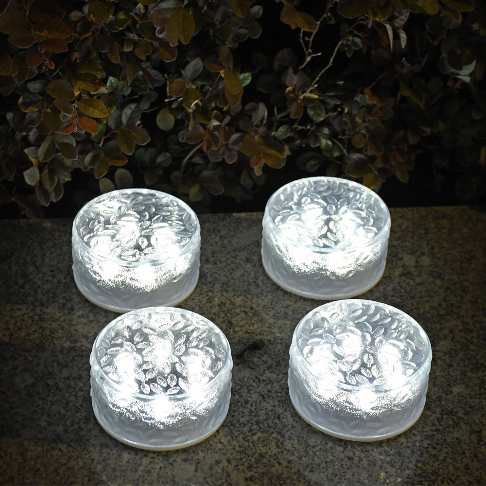 Solarpowered Pavingtile Light Outdoor CourtyardWaterproofFor Villas