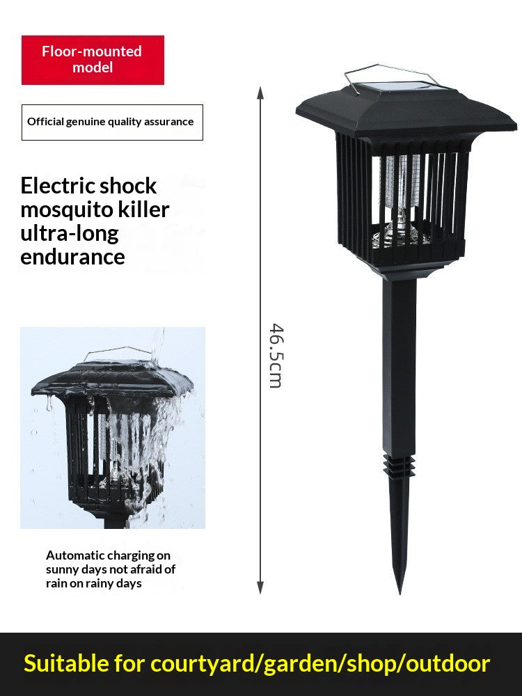 Solar-powered Mosquito Lamp Insect Repellent And Killer For Chinese-style Courtyards And Outdoor Use