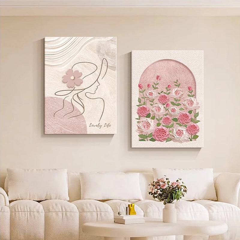 Minimalist Modern Bedroom Bedside Decorative Painting