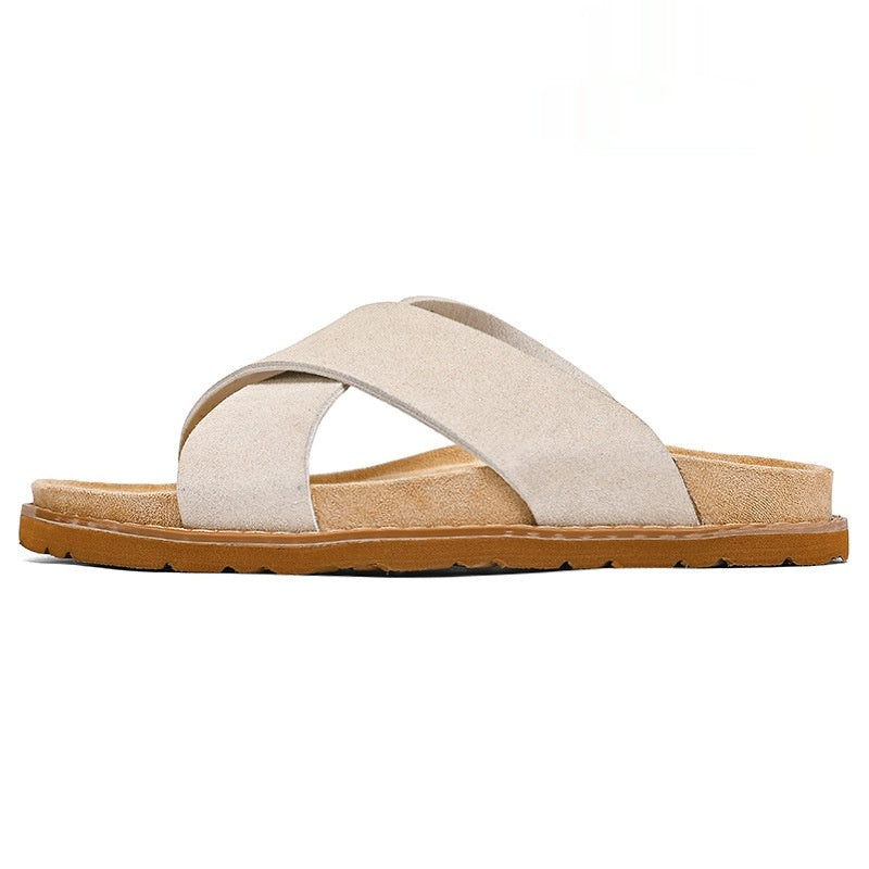 Mens High-end Non-slip Thick-soled Slide Sandals