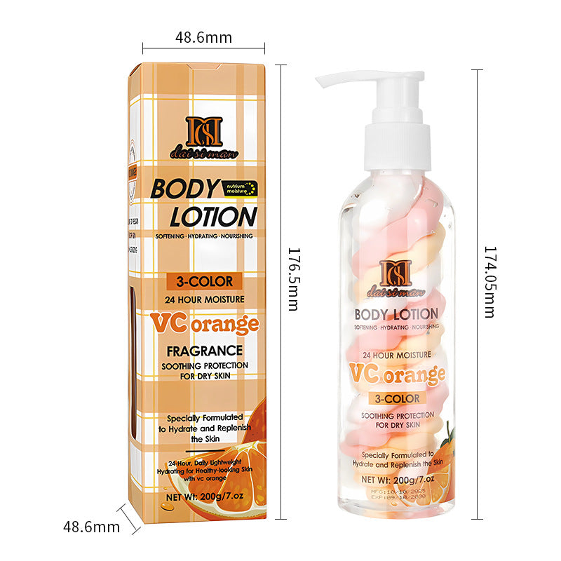 Three-Color Spiral Moisturizing Body Lotion