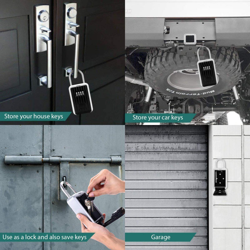 Temporary Metal Waterproof Key Box At The Door