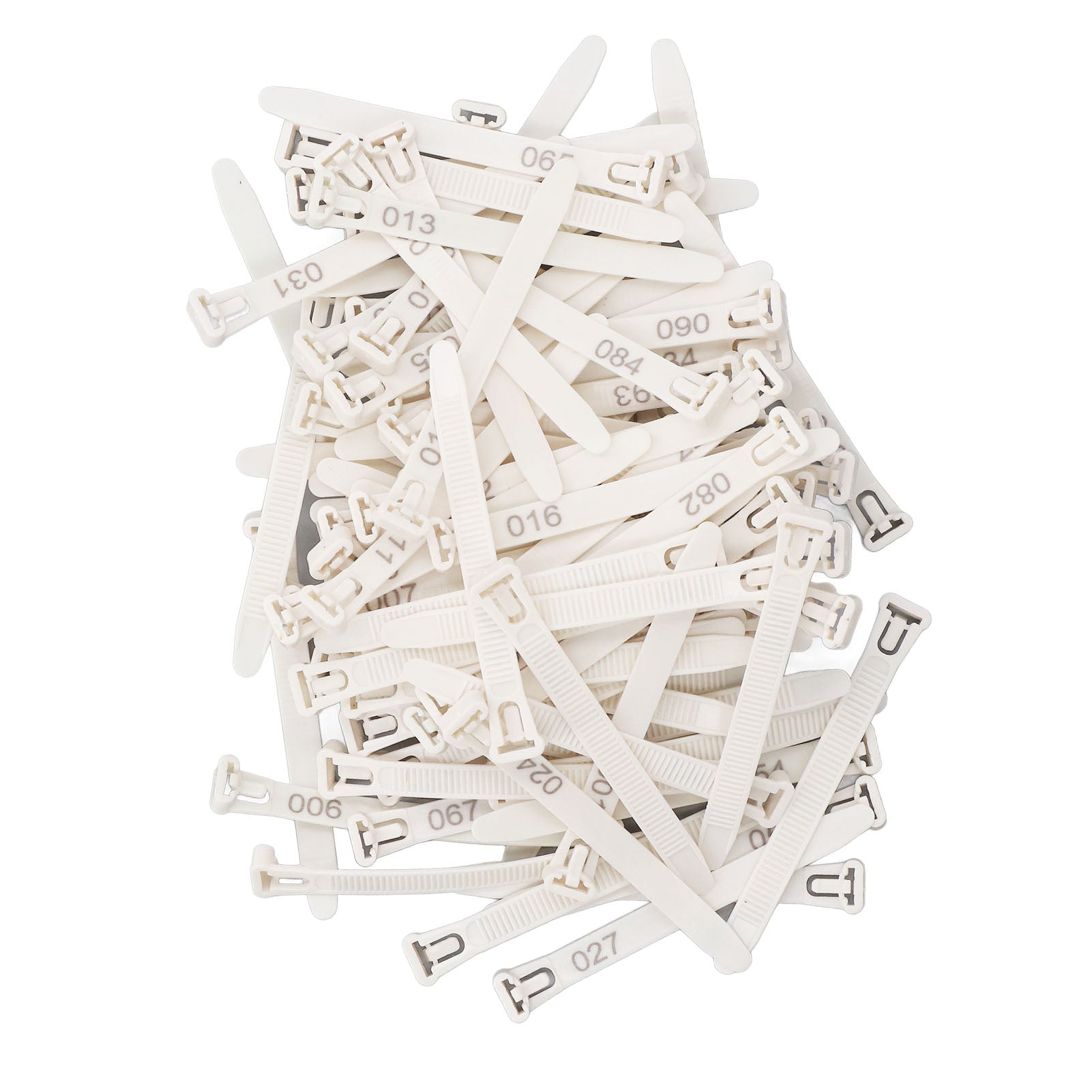Chicken Leg Rings 1-100 Numbered Chicken Identification Leg Bands Tags Reusable For Ducks Chicks Chicken Pigeons Goose White