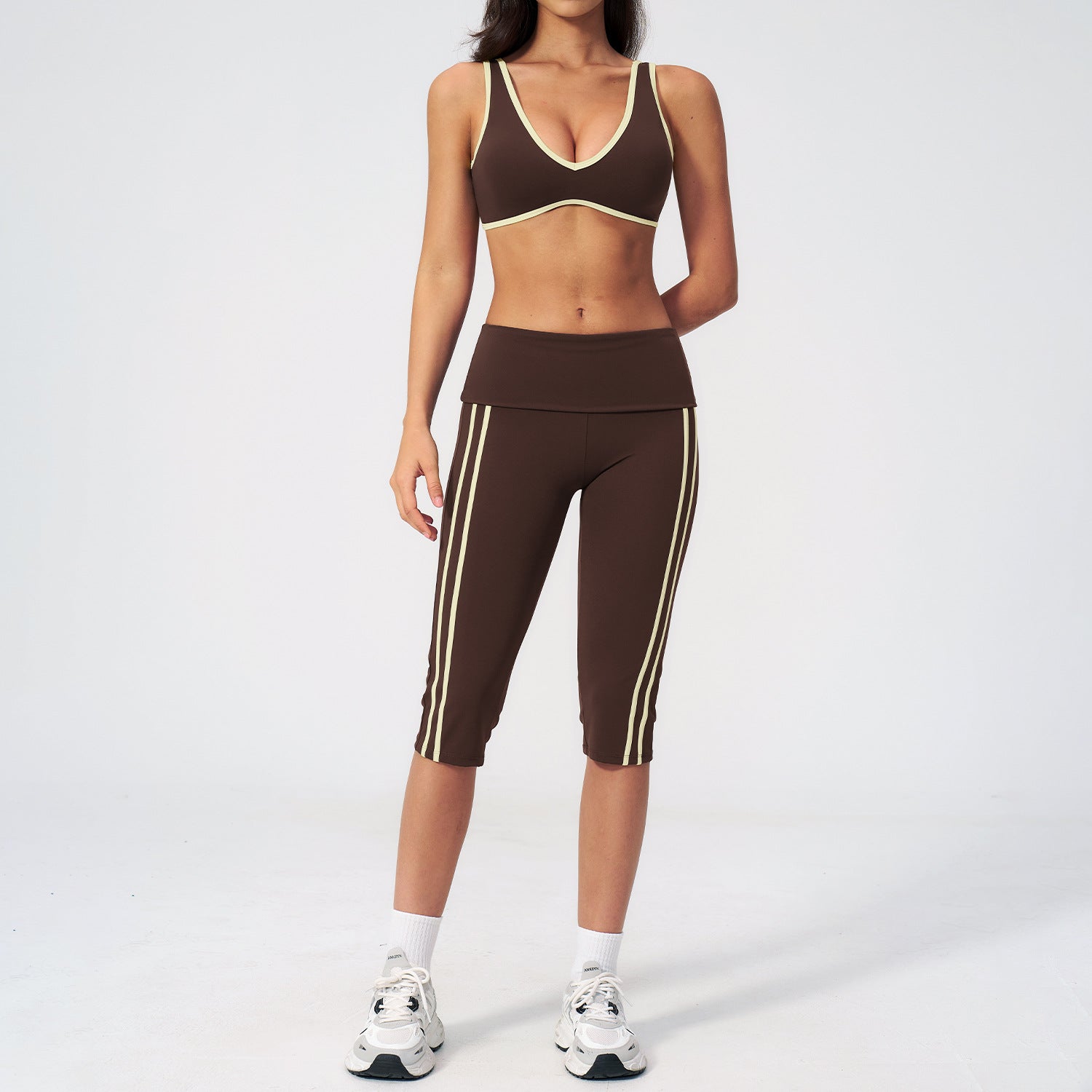 Fitness Bare-feel Sports Running Yoga Outfit For Women