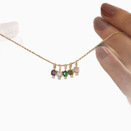 Luxury-Style Birthstone Pendant Necklace